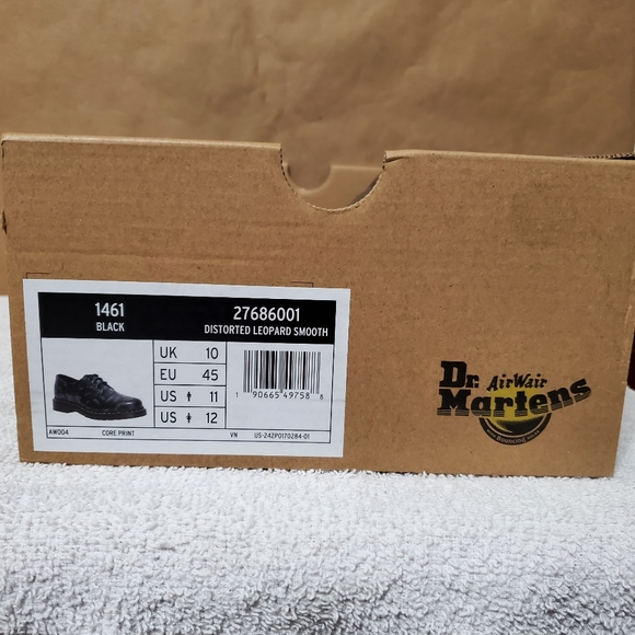 Dr Martens 1461 Distorted Leopard Smooth Print Oxford - Picture 14 of 15
